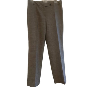 Pendleton Savvy Stretch Wool Blend Black Micro‎ Tweed Dress Pants Trouser Sz 8